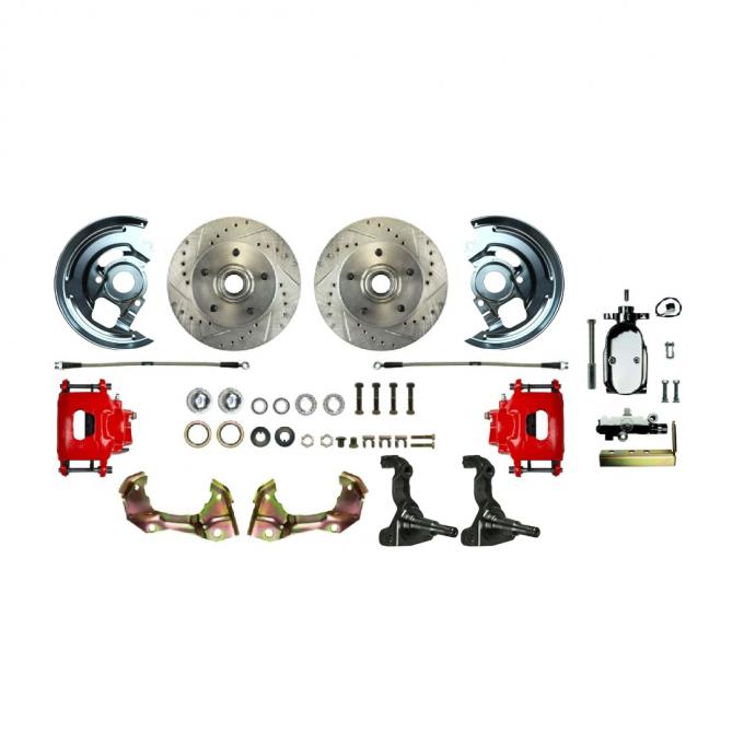 Right Stuff 1962-67 Chevrolet Chevy II, Show N Go, Front Manual Disc Brake Conversion Kit AFXSD03CZX