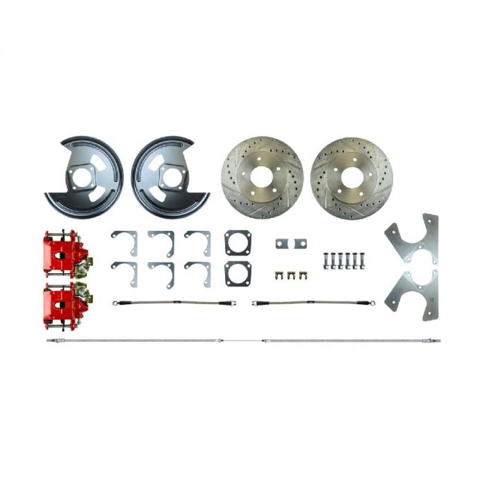 Right Stuff 1962-67 Chevrolet Chevy II, Non-Staggard Shocks, Rear Disc Brake Conversion Kit AFXRD01NZ