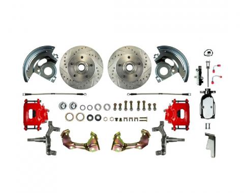 Right Stuff 67-74 GM F/X-Body, Show N Go, 2" Drop, Front Manual Disc Brake Conversion Kit AFXSD02DZX