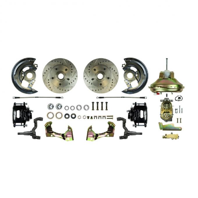Right Stuff 67-69 GM F/X-Body, Power 11" Booster, Front Disc Brake Conversion Kit AFXDC02CS