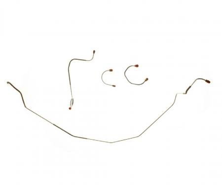 Right Stuff 1967-68 Camaro/Chevy II, Pre-Bent OE Steel Power Front Drum Brake Line Kit FKT6703