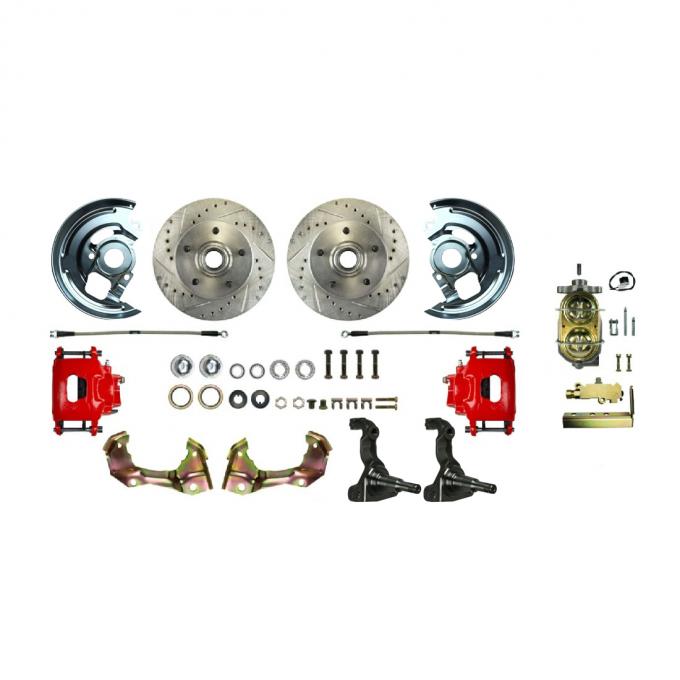 Right Stuff 1962-67 Chevrolet Chevy II, Show N Go, Front Manual Disc Brake Conversion Kit AFXSD03CZ