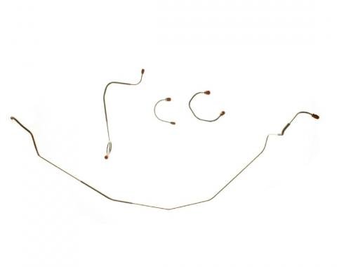 Right Stuff 1967-68 Camaro/Chevy II, Pre-Bent OE Steel Power Front Drum Brake Line Kit FKT6703