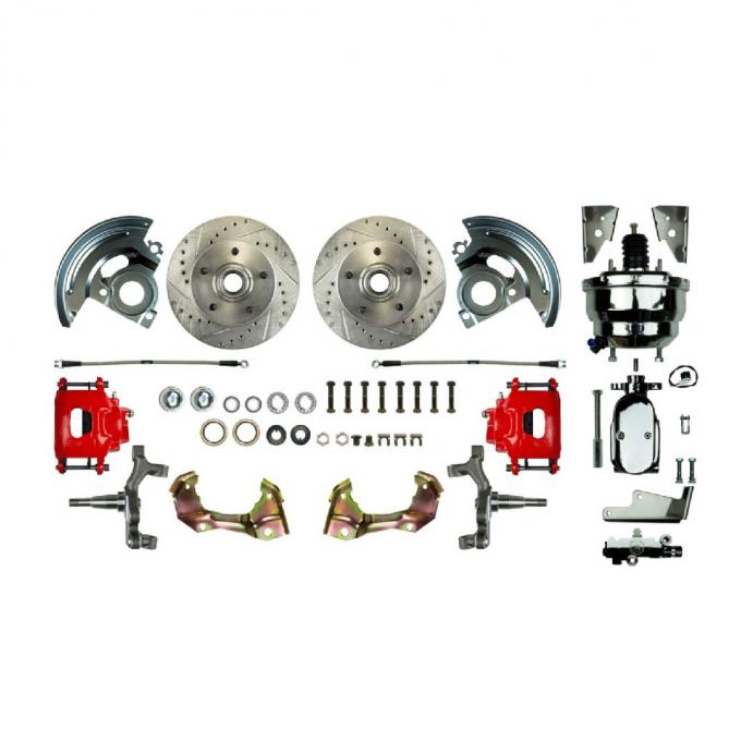 Right Stuff 67-74 GM F/X-Body, Power 8" Booster, 2" Drop, Front Disc Brake Conversion Kit AFXDC02DZX