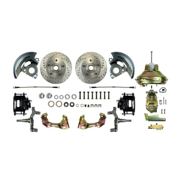 Right Stuff 67-74 GM F/X-Body, Power 11" Booster, 2" Drop, Front Disc Brake Conversion Kit AFXDC02DS