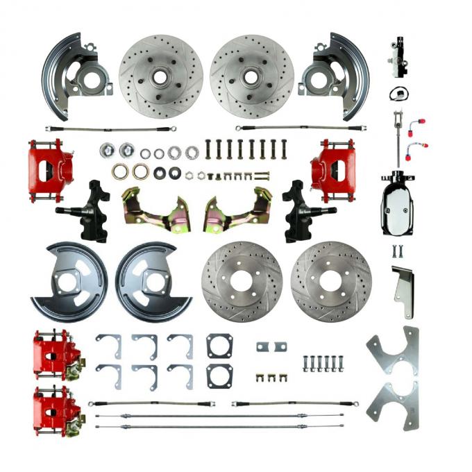 Right Stuff 1968-1974 GM F/X-Body, 2" Drop, Show N Go, 4-Wheel Manual Disc Brake Conversion AFXSD45DZX