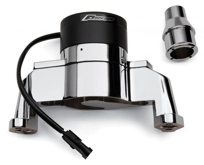 Proform Electric Engine Water Pump, Aluminum, Polished Finish, Fits SB Chevy Engines 66225P