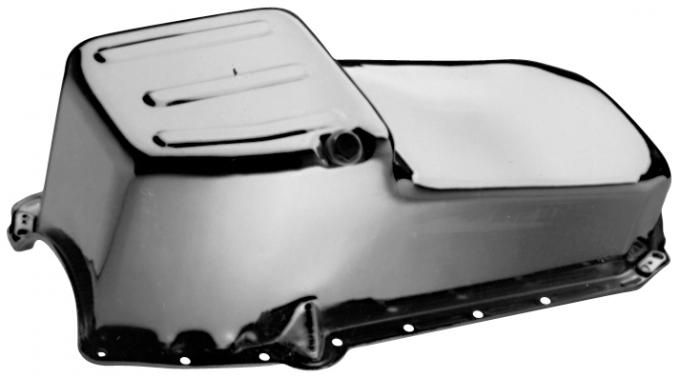 Proform Oil Pan, Street Type Unit, Chrome Plated Steel, Fits Small Block Chevy 1965-1979 66162