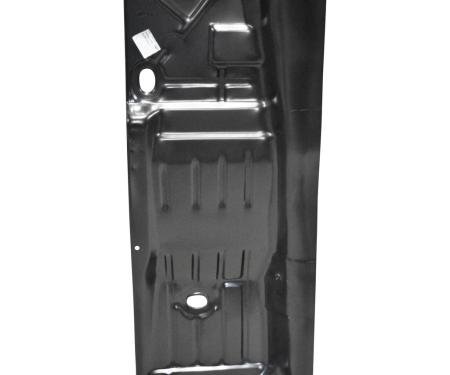 Redline Restomotive® 1968-1974 Chevy II / Nova Left Front Floor Complete with Seat Belt Bracket & 1/2 Center Hump Area