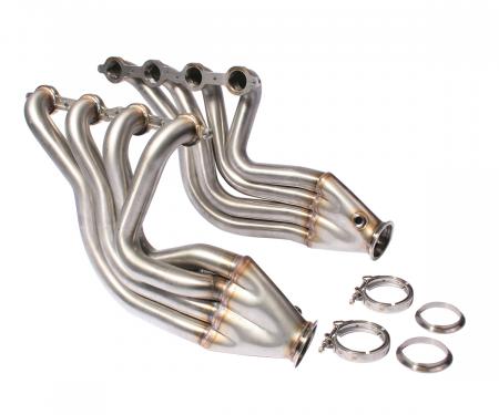 Detroit Speed DSE Stainless Steel Headers Std Port SBC Engine w/Chevy II Front Frame O2 Sensor Bung per Collector 061003