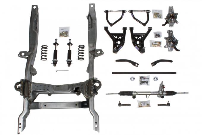 Detroit Speed Hydroformed Subframe 1967-1969 Camaro/Firebird 1968-1974 Nova - With Powder Coated Components Double Adjustable Shocks SBC/LS 032017-D