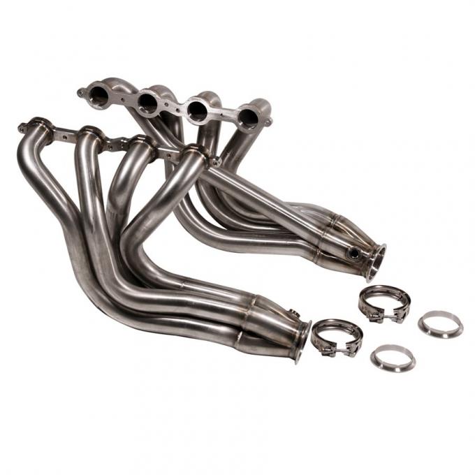 Detroit Speed DSE Stainless Steel Headers LS Engine with DSE Subframe -1 7/8 Inch Primary 4-way Merge Collec 061001