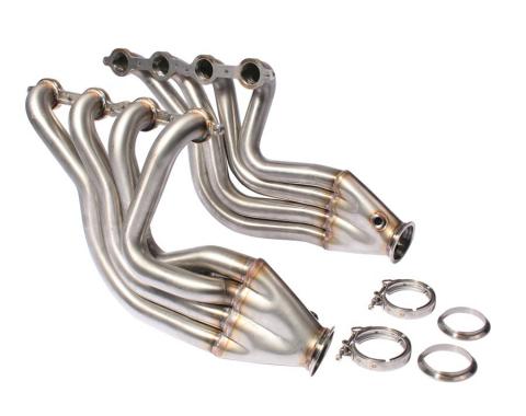 Detroit Speed DSE Stainless Steel Headers LS Engine with Chevy II Front Frame O2 Sensor Bung in Each Coll 061002