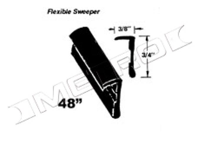 Flexible Window Sweeper, Outside of Window, 48" Long, 1954-1964