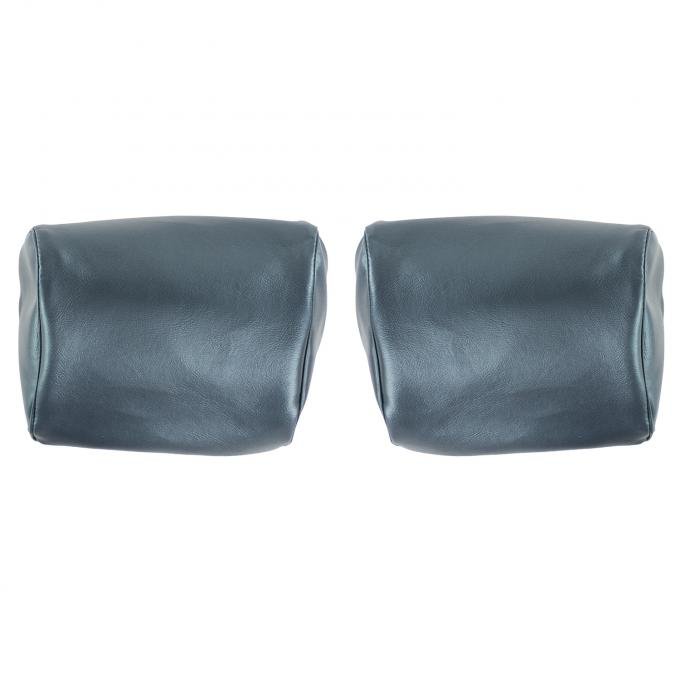 PUI Interiors 1969 Chevelle/GTO/Cutlass/Skylark/Nova Dark Blue Bench Seat Head Rest Covers 69AH16B