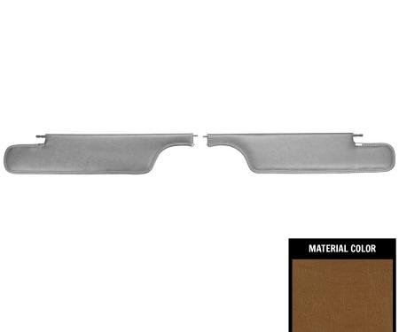 PUI Interiors 1962 Chevrolet Nova Convertible Saddle Sun Visors 62XV65V