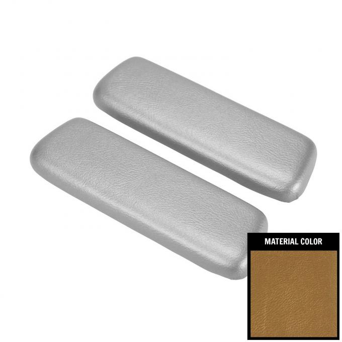 PUI Interiors 1967 Chevelle/1965-1967 GTO/Tempest Gold Rear Arm Rest Pads ARP2-43