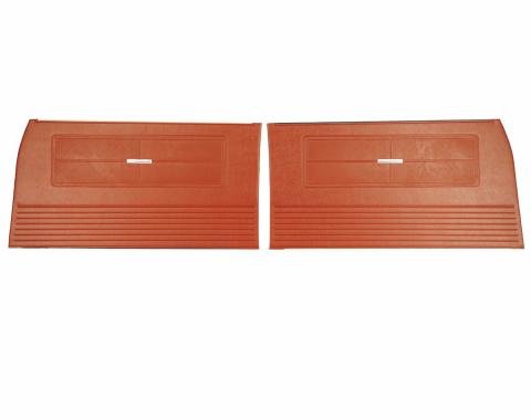 PUI Interiors 1963 Chevrolet Nova 4 Door Red Front Door Panels 63XD4D64