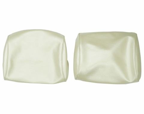 PUI Interiors 1968-1972 Chevelle/GTO/Cutlass/Skylark/Nova Pearl Bench Seat Head Rest Covers 68AH28B