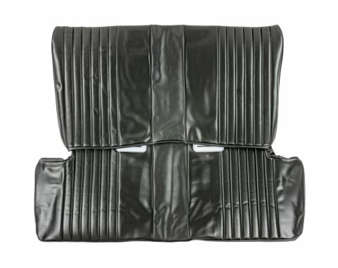 PUI Interiors 1973-1974 Nova 2-Door Sedan/Hatchback Custom Black Folding Rear Bench Seat Cover 73XS10F