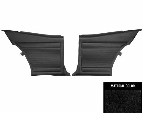 PUI Interiors 1969-1970 Nova 2-Door Sedan Standard Pre-Assembled Black Rear Door Panels PD340C