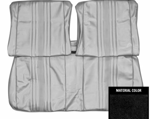 PUI Interiors 1969-1971 Chevrolet Nova SS/Custom Black Front Bench Seat W/O Arm Rest Cover 69XS10B