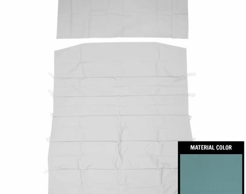 PUI Interiors 1968-1972 Chevrolet Nova Standard Dark Blue Basketweave Headliner 68XH106AN