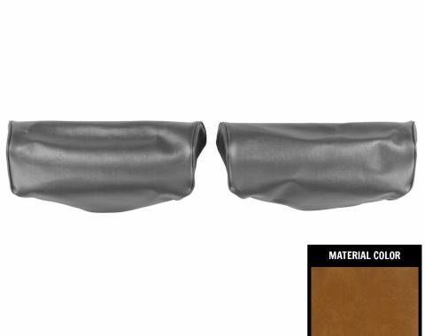 PUI Interiors 1975-1979 Chevrolet Nova Camel Bench Seat Head Rest Covers 75XH48B