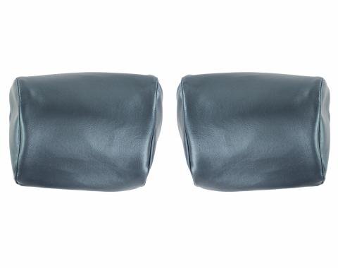 PUI Interiors 1969 Chevelle/GTO/Cutlass/Skylark/Nova Dark Blue Bench Seat Head Rest Covers 69AH16B