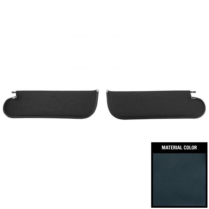 PUI Interiors 1971-1972 Chevelle/GTO/Cutlass/Skylark/Nova Dark Blue Perforated Sun Visors SV6105BC