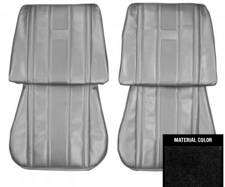 PUI Interiors 1965 Chevrolet Nova Black Front Bucket Seat Covers 65XS10U