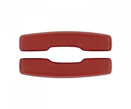 PUI Interiors 1967 Camaro/Firebird & 1965-1967 Nova 2 Door Hardtop Red Front Armrest Pads ARP5-30