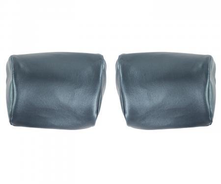 PUI Interiors 1969 Chevelle/GTO/Cutlass/Skylark/Nova Dark Blue Bench Seat Head Rest Covers 69AH16B