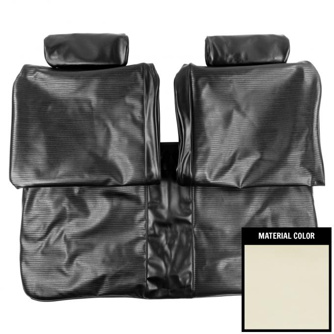 PUI Interiors 1977-1978 Chevrolet Nova 2-Door Sedan Standard White Front Bench Seat Cover 77XS37B