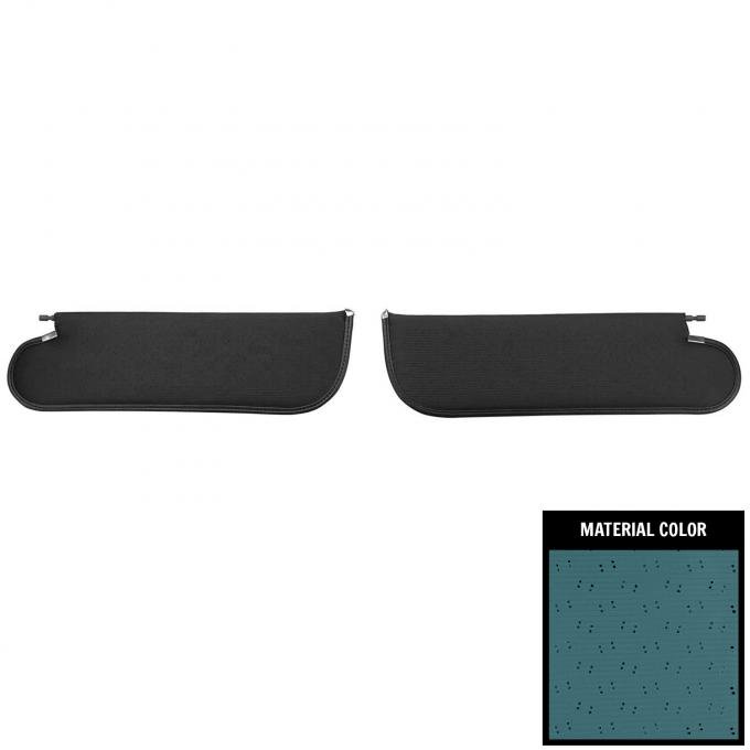 PUI Interiors 1971-1972 Chevelle/GTO/Cutlass/Skylark/Nova Bright Blue Perforated Sun Visors SV6106BC