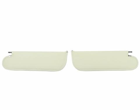 PUI Interiors 1971-1972 Chevelle/GTO/Cutlass/Skylark/Nova White Premium Sun Visors SV6101DC