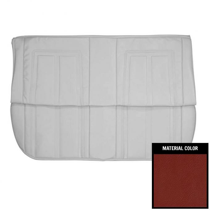 PUI Interiors 1966 Chevrolet Nova 4 Door Sedan Red Rear Seat Cover 66XS4D30SS