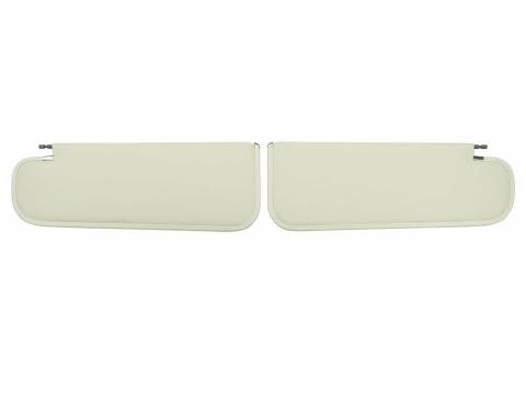 PUI Interiors 1962-1964 Chevrolet Nova Hardtop White Basketweave Sun Visors SV12101AC