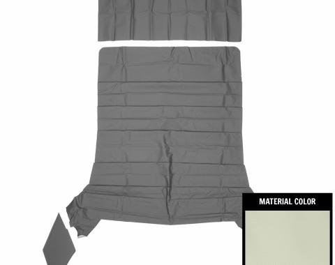 PUI Interiors 1966-1967 Chevrolet Nova Sedan White Basketweave Headliner 66XH101AS