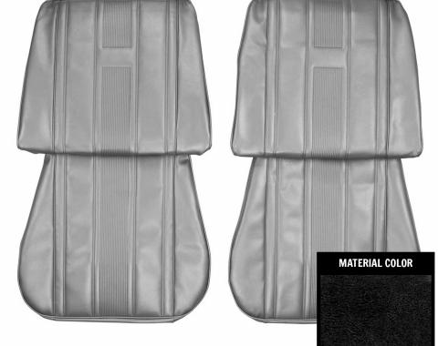 PUI Interiors 1965 Chevrolet Nova Black Front Bucket Seat Covers 65XS10U