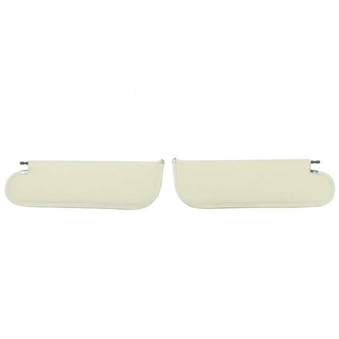 PUI Interiors 1971-1972 Chevelle/GTO/Cutlass/Skylark/Nova White Premium Sun Visors SV6101DC