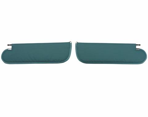 PUI Interiors 1971-1972 Chevelle/GTO/Cutlass/Skylark Medium Blue Ribbed Sun Visors SV6116RC