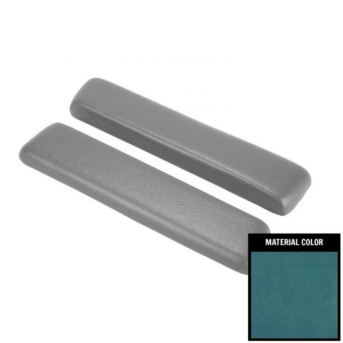 PUI Interiors 1966-1967 Chevrolet Chevelle Bright Blue Front Arm Rest Pads ARP1-14