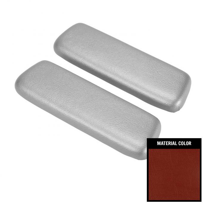 PUI Interiors 1964 Chevelle/GTO/Skylark Red Rear Arm Rest Pads ARP2-64