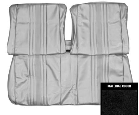 PUI Interiors 1969-1971 Chevrolet Nova SS/Custom Black Front Bench Seat W/O Arm Rest Cover 69XS10B
