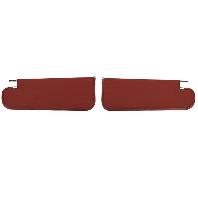 PUI Interiors 1966-1967 Chevrolet Nova Hardtop Red Surrey Sun Visors SV10103SC