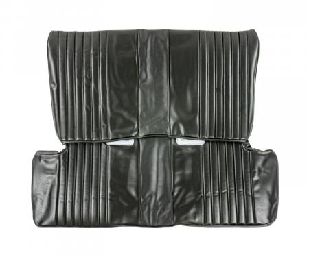 PUI Interiors 1973-1974 Nova 2-Door Sedan/Hatchback Custom Black Folding Rear Bench Seat Cover 73XS10F