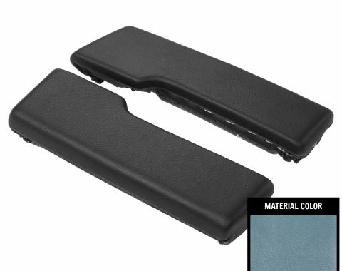 PUI Interiors 1965-1967 Chevrolet Nova Light Blue Rear Arm Rest Pads ARP9-12