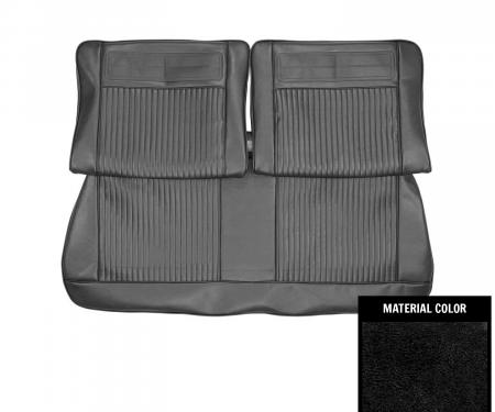 PUI Interiors 1962-1964 Chevrolet Nova 2 Door Black Split Front Bench Seat Cover 62XS55B