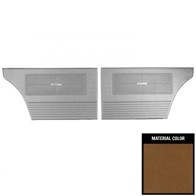 PUI Interiors 1963 Chevrolet Nova 4 Door Saddle Rear Door Panels 63XD4D65R